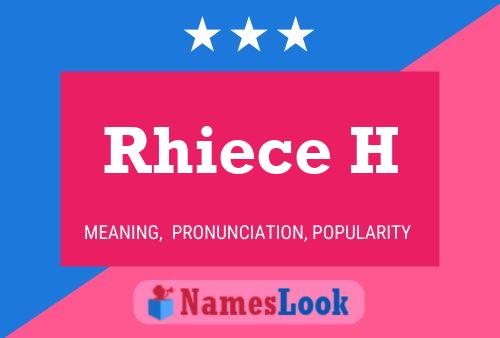 Rhiece H Name Poster