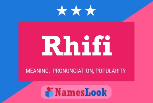 Rhifi Name Poster