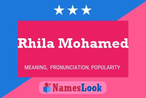 Rhila Mohamed Name Poster