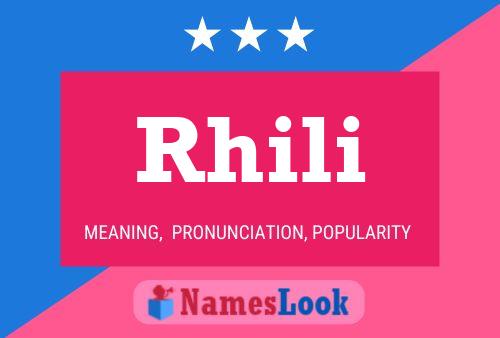 Rhili Name Poster