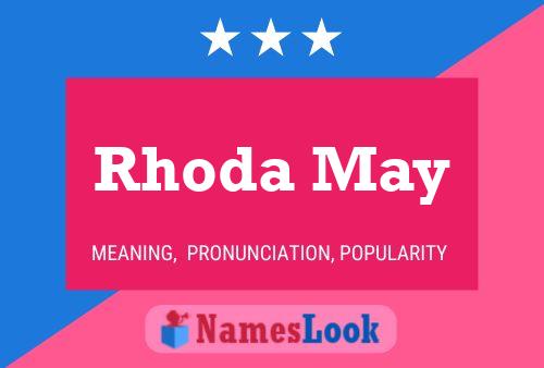 Rhoda May Name Poster