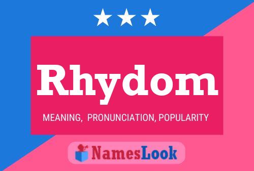 Rhydom Name Poster