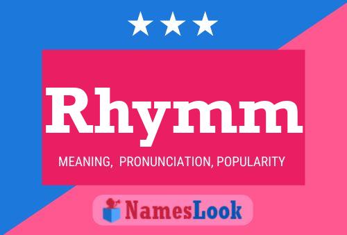 Rhymm Name Poster