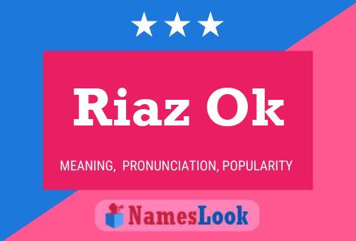 Riaz Ok Name Poster