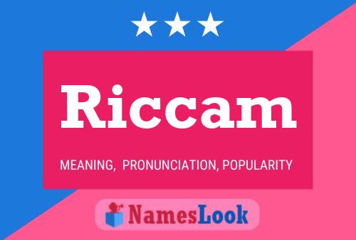 Riccam Name Poster