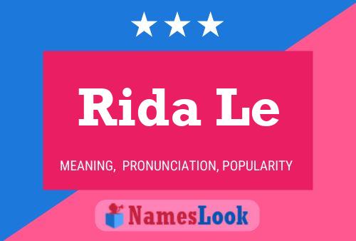 Rida Le Name Poster