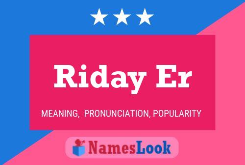 Riday Er Name Poster