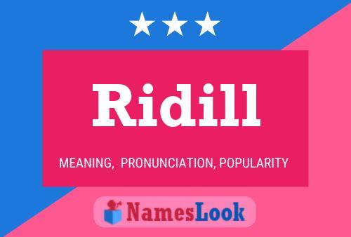 Ridill Name Poster