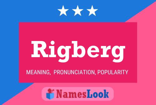 Rigberg Name Poster