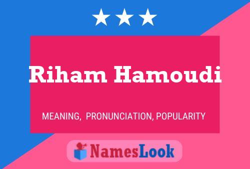 Riham Hamoudi Name Poster