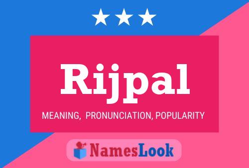 Rijpal Name Poster