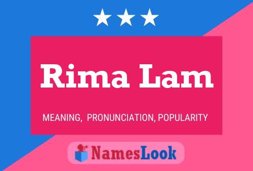 Rima Lam Name Poster