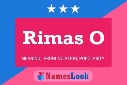 Rimas O Name Poster