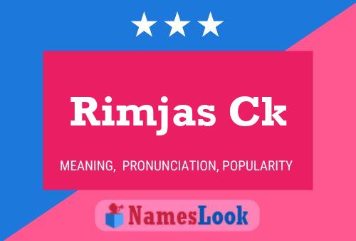 Rimjas Ck Name Poster