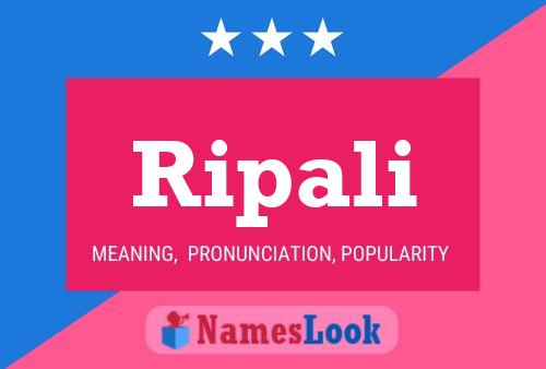 Ripali Name Poster