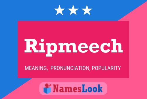 Ripmeech Name Poster