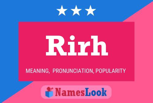 Rirh Name Poster