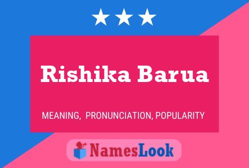 Rishika Barua Name Poster