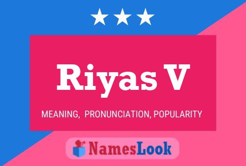 Riyas V Name Poster