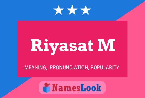 Riyasat M Name Poster