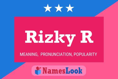 Rizky R Name Poster