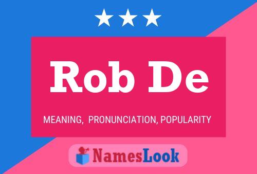 Rob De Name Poster