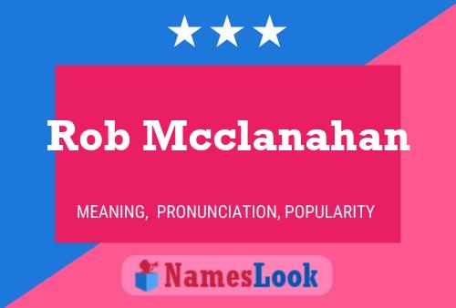 Rob Mcclanahan Name Poster