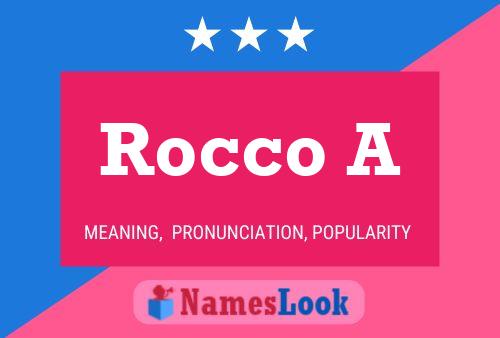 Rocco A Name Poster