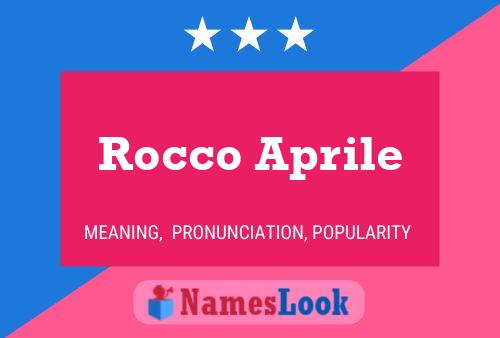 Rocco Aprile Name Poster