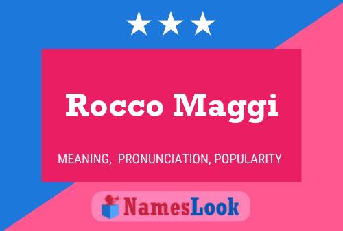 Rocco Maggi Name Poster