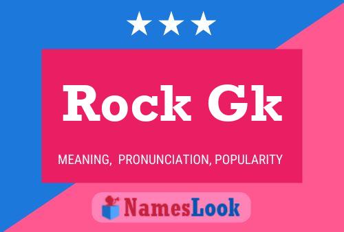 Rock Gk Name Poster