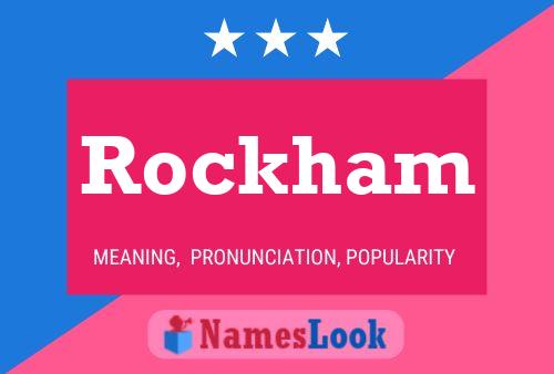 Rockham Name Poster