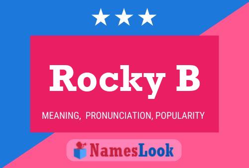 Rocky B Name Poster