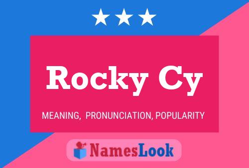 Rocky Cy Name Poster