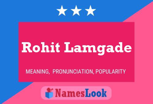 Rohit Lamgade Name Poster