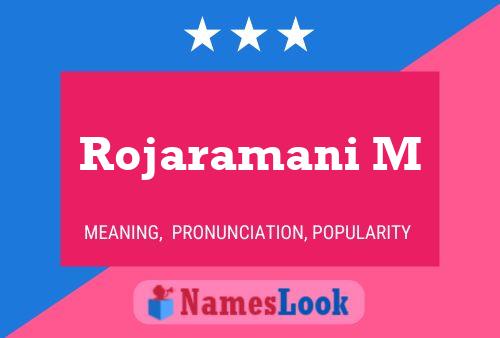 Rojaramani M Name Poster