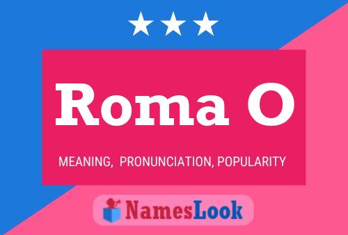 Roma O Name Poster