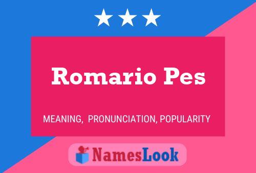 Romario Pes Name Poster