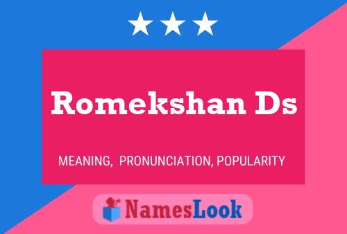 Romekshan Ds Name Poster