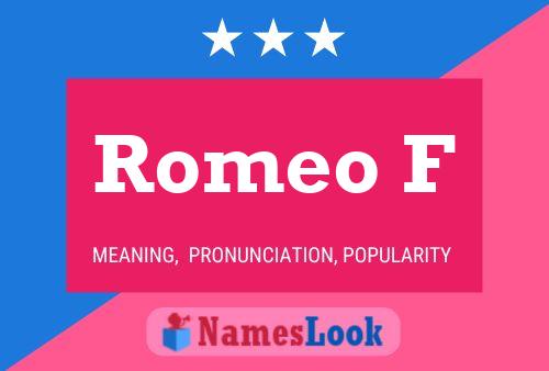 Romeo F Name Poster