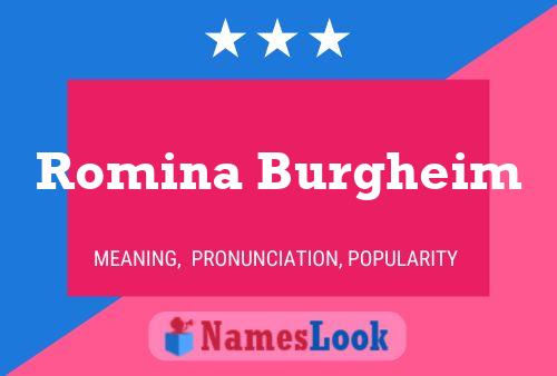 Romina Burgheim Name Poster