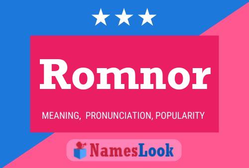 Romnor Name Poster