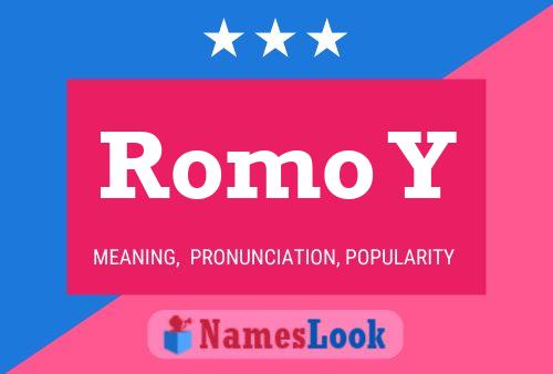 Romo Y Name Poster