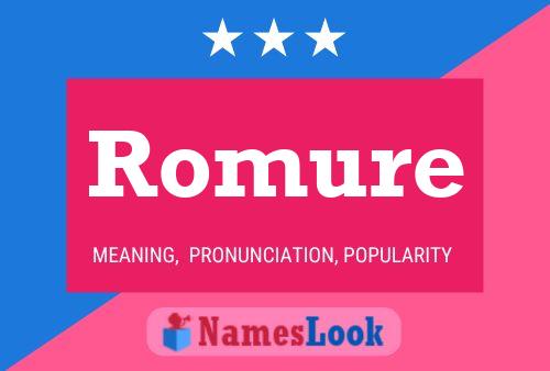 Romure Name Poster