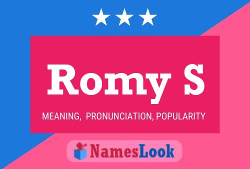 Romy S Name Poster