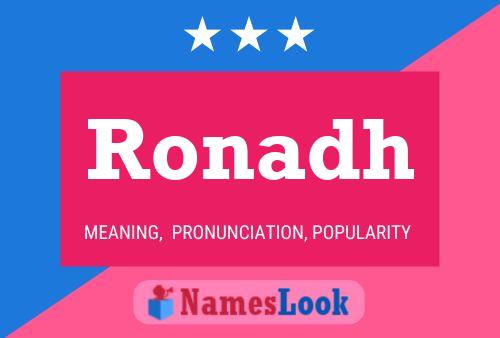 Ronadh Name Poster