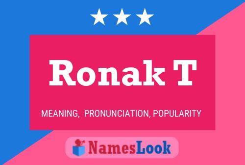 Ronak T Name Poster