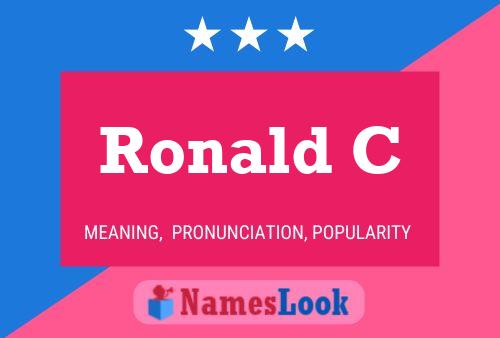 Ronald C Name Poster