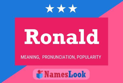 Ronald Name Poster
