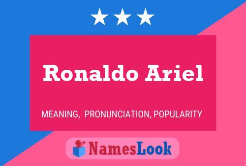 Ronaldo Ariel Name Poster